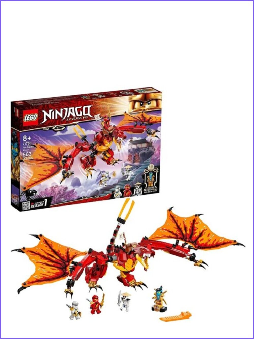 Lego NINJAGO Legacy Fire Dragon Attack 71753 New In Box